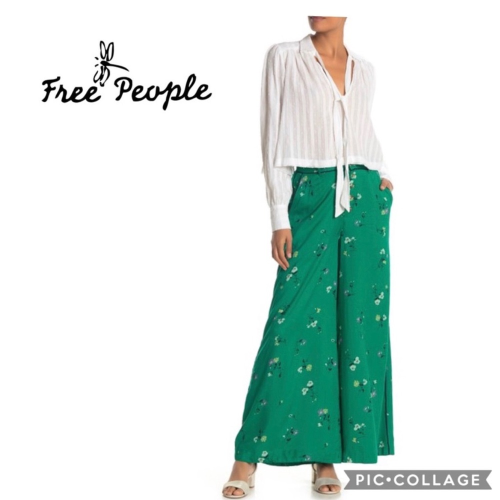 Free People sz 4 Bennie Green palazzo pants